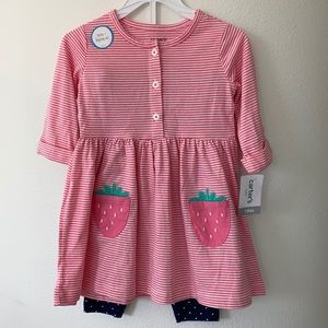 Carter’s dress and legging set - 18 months